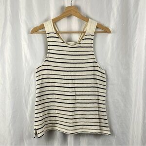 Madewell Women’s Stripe Tank Bow Back Bohemian Blouse Size Small
